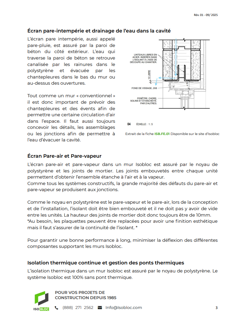Guide de conception - Isobloc