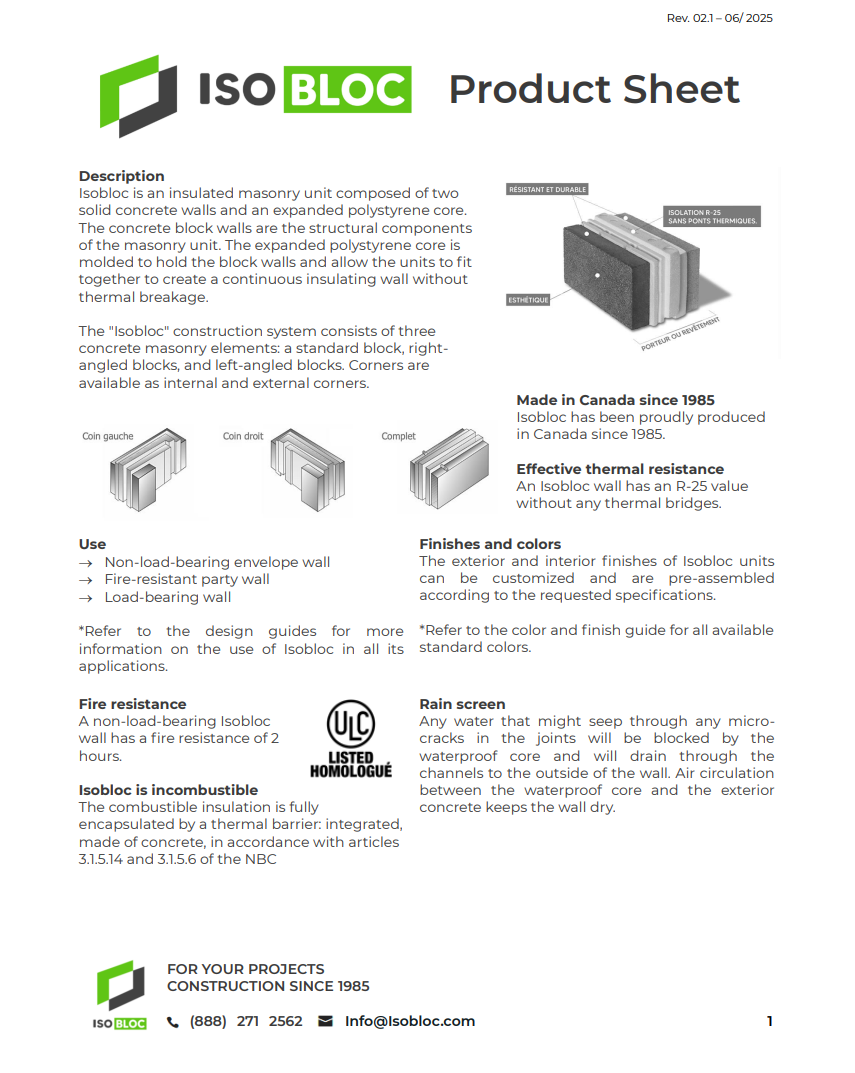 Product Sheet - Isobloc