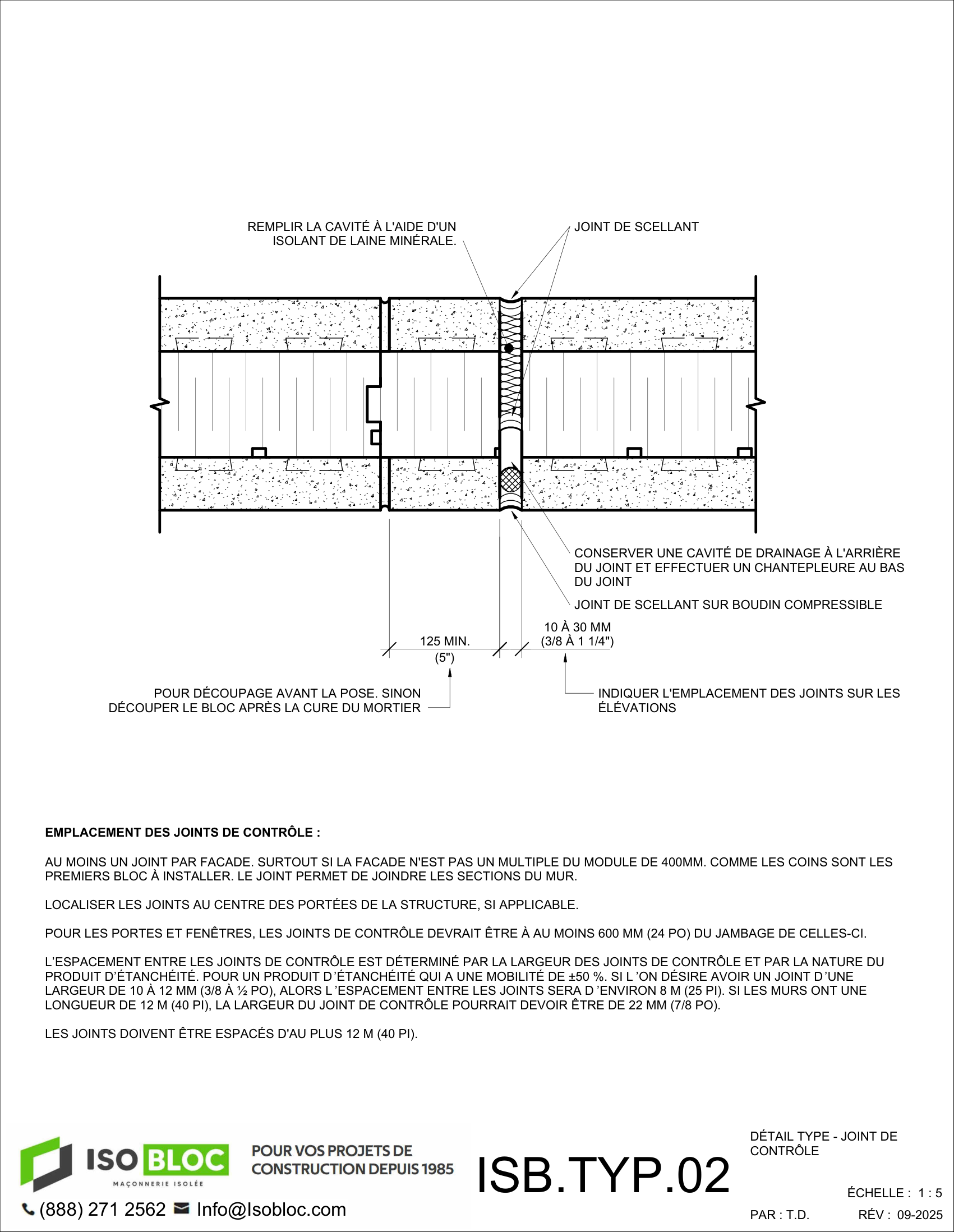 ISB.TYP.02-DÉTAIL TYPE - JOINT DE CONTRÔLE_FR